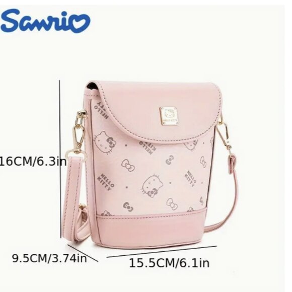 Helly Kitty Cross Body Bag Soft Pink NWT - Picture 2 of 6